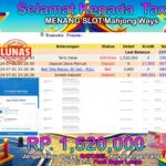 BUKTI JACKPOT SLOT MAHJONG WAYS TERPERCAYA DI INDONESIA TGL 02-07-2024