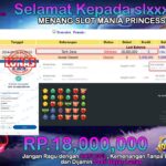 BUKTI JACKPOT SLOT MANIA PRINCESS TERPERCAYA DI INDONESIA TGL 29-08-2024