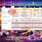 BUKTI JACKPOT TOGEL POOL SYDNEY TERPERCAYA DI INDONESIA TGL 02-08-2024